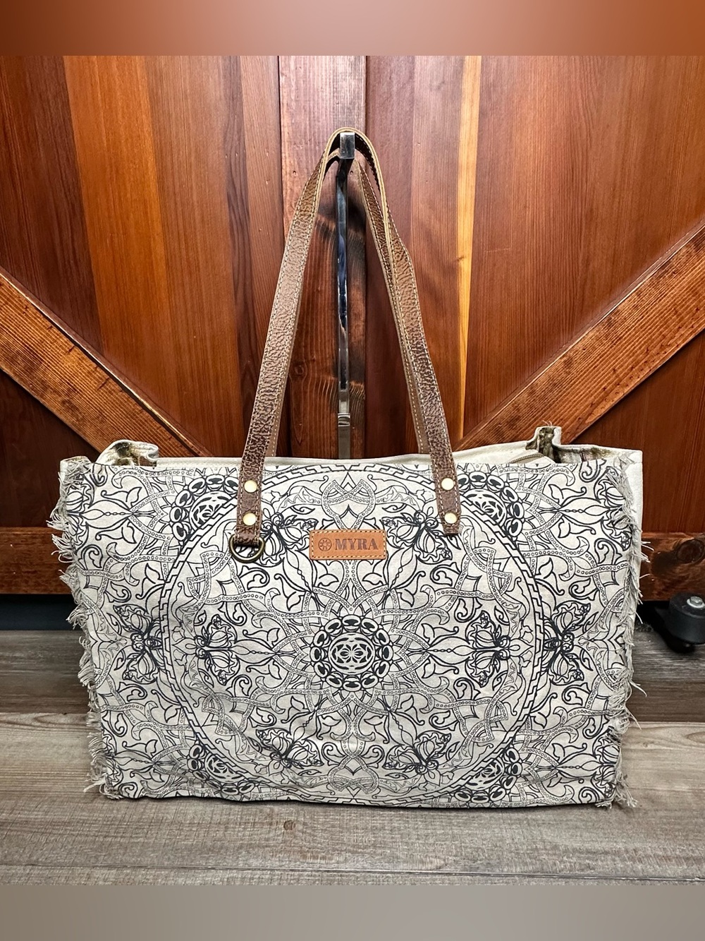 Myra Bag Wildmandala Weekender Bag Tote Canvas Bag Duffel Overnight